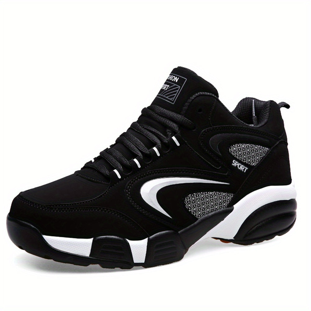 Men's Lace up Chunky Shoes Casual Outdoor Anti skid Durable Sneakers