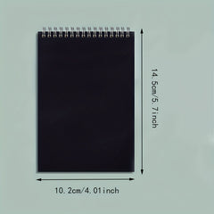 4pcs Spiral Notebook Lined/Unlined 80 Blank Pages Office Learning Supplies