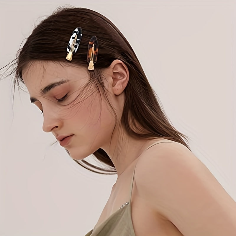 4pcs Acetic Acid Duck Billed Clip Hair Accessories