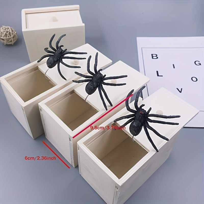 Funny Spider Prank Box with Realistic Spider Gag Gift Toy