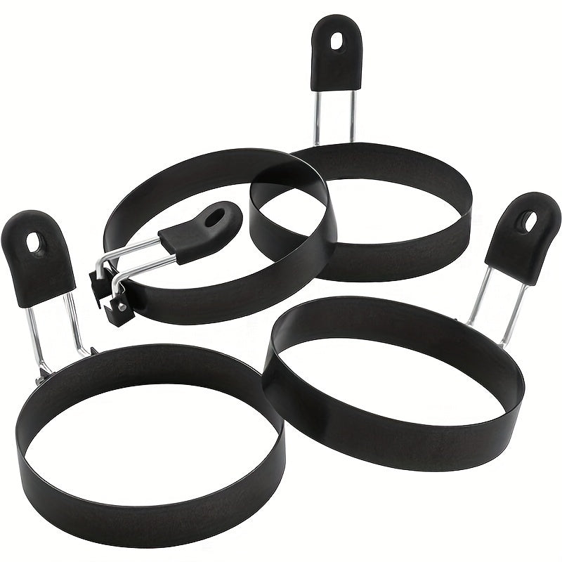 Stainless Steel Nonstick Egg Ring Set - Anti-Scalding Mold for Pancakes Cooking