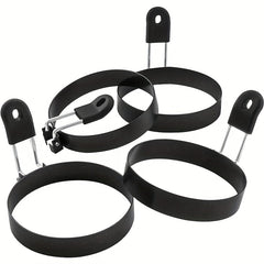 Stainless Steel Nonstick Egg Ring Set - Anti-Scalding Mold for Pancakes Cooking