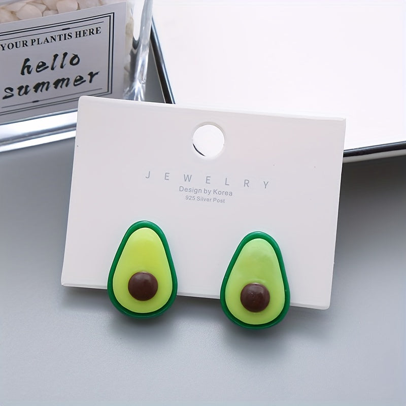 Cartoon Vegetables and Flower Ear Clips for Girls