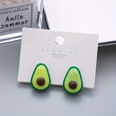 Cartoon Vegetables and Flower Ear Clips for Girls