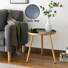 Metal End Table Side Table Coffee Table for Living Room and Bedroom