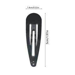 20pcs Solid Hair Clips Hair Snap Clip Non Slip Hair Decoration Accessories