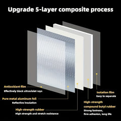 5M Waterproof Aluminum Foil Tape Self-Adhesive Repair Tape