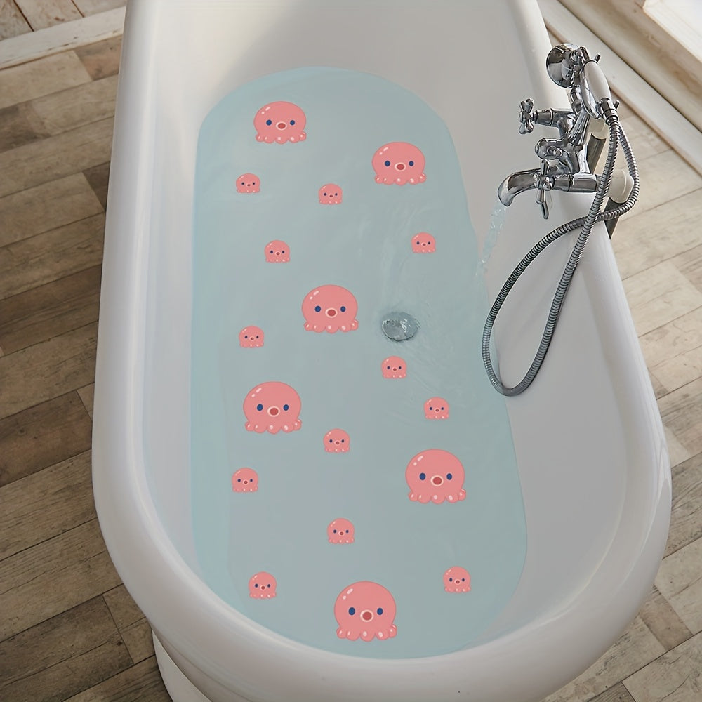 6Pcs Cartoon Octopus Bathtub Stickers Waterproof