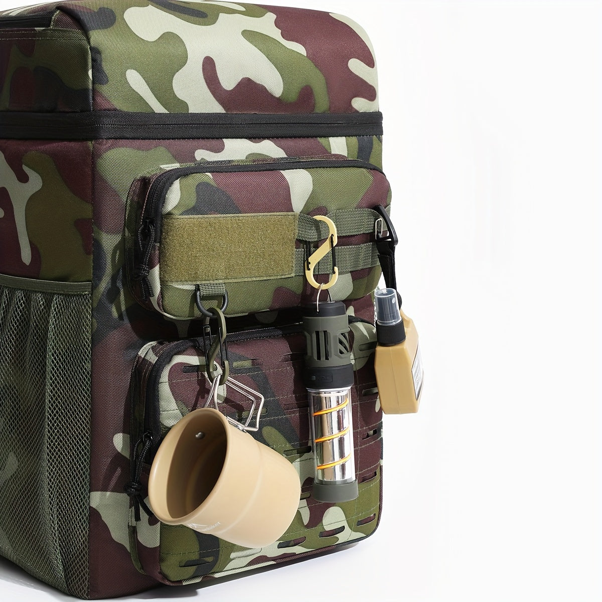 22L Camo Backpack w/ Cooler, Outdoor Gear for Camping, Fishing, Picnics