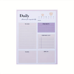 104p Morandi Series Daily Planner 21x34cm Tearable Notepad Schedule Memo Book