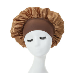 Wide Brim Satin Hair Hat Bonnet Headwear