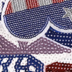 4pcs Sequin Pentagram Patches Girls Coat DIY Hand Sewing Accessories