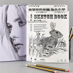26 Page Sketchbook Thickened Base Art Students College Style P