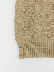  Casual Cardigan Solid Cable Open Front Long Sleeve Stretch Knit