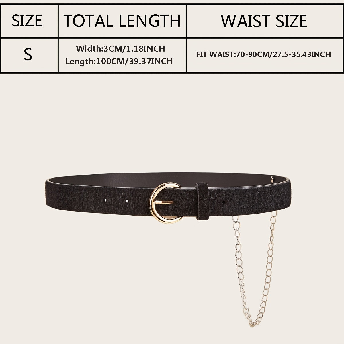 Leopard Buckle Belt Vintage PU Leather Punk Jeans Pants Belt