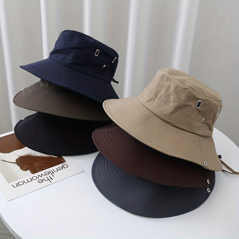 Unisex Sunproof Bucket Hat Wide Brim UV Protection Sun Hat