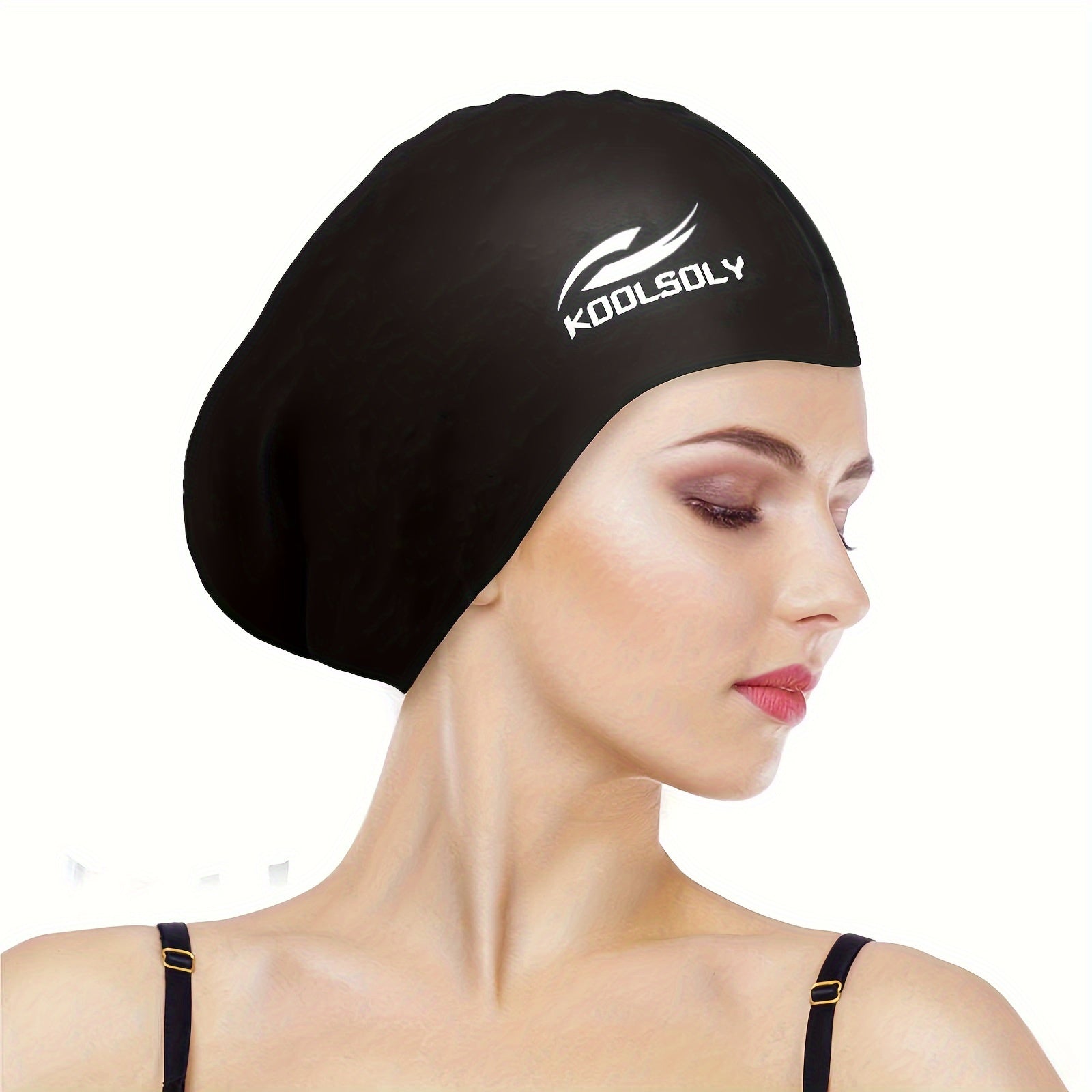 Swim Cap With Ear Protection and Nose Clip