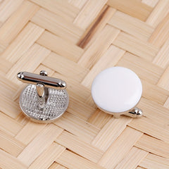 Alloy Dripping Oil Cuff Nails Cufflinks for Men