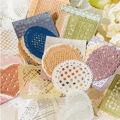 10pcs Hollow Lace Paper Shimmering Glitter DIY Decoration