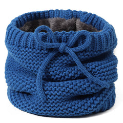 Thickened Fleece Warm Knitted Blended Scarf