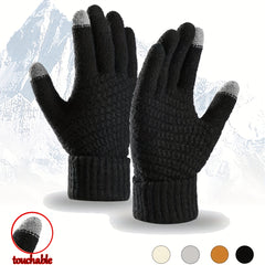 Winter Thick Warm Cycling Gloves Touchscreen Windproof Outdoor