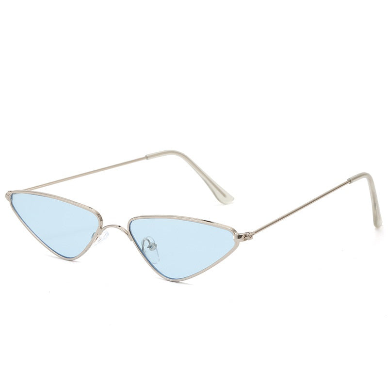 Cat Eye Sunglasses For Women Vintage Triangle Narrow Glasses