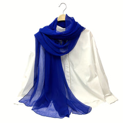 Breathable Gauze Scarf Hijab Solid Shawl Turban Sunscreen