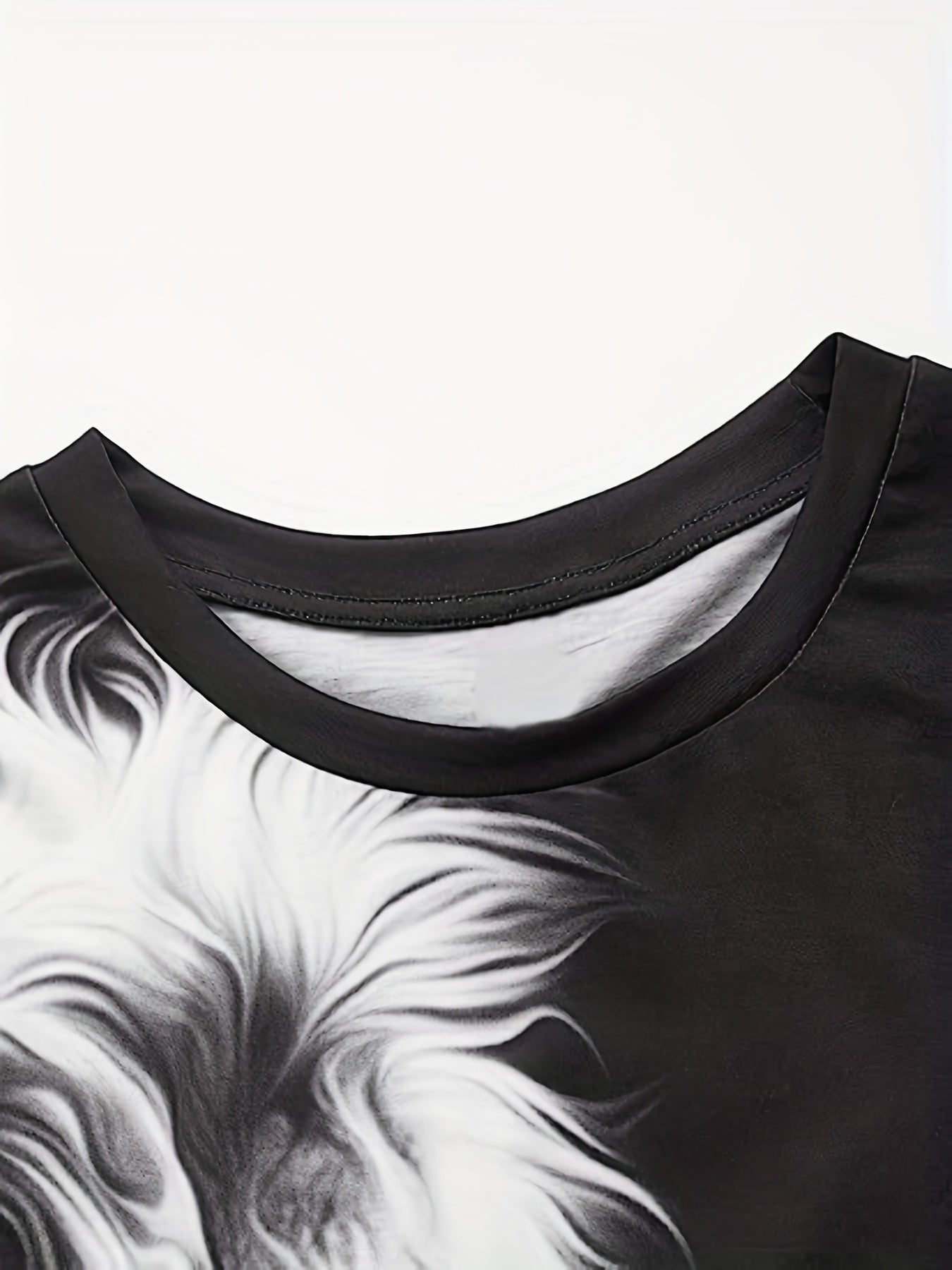 Men's Lion Graphic T shirt Breathable 3D Print Tee