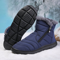 Winter Plus Velvet Women's Snow Boots Warm Lightweight Casual Zipper Snow Boots
