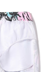 Men's Trees Swim Trunks Beach Pants Drawstring Boardshorts