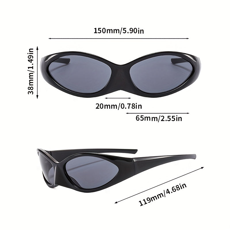 Y2K Cyberpunk Sunglasses UV400 Sports Eyewear Men Women