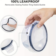 20pcs Large Plastic Food Storage Container With Lid - Fresh Keeping Box