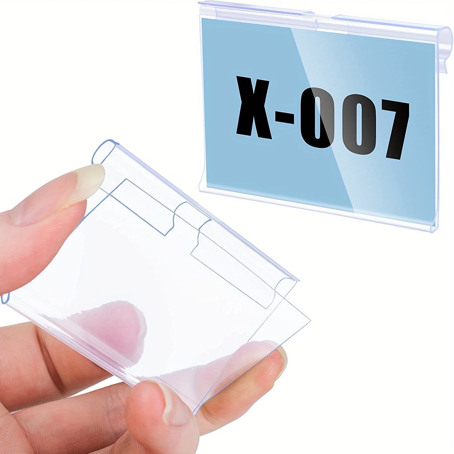 50pcs Plastic Label Clip Basket Labels Holder 50pcs Label Insert Incl