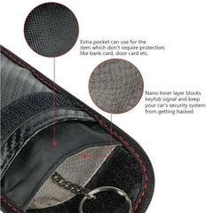 Anti-theft Car Key Fob RFID Signal Blocker Faraday RFID Signal Blocking Pouch