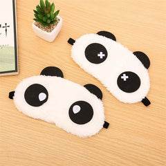 Cartoon Panda Sleeping Face Eye Mask Blindfold Eyeshade Travel Aid