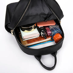 Small Leather Women Backpack Set for Teenagers Girls Female Travel Bag