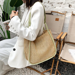 Straw Beach Bag Rattan Woven Handbag Shoulder Bag SG389