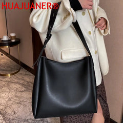 2 Casual Tote Bags PU Leather Shoulder Bags for Women Travel Lady Bag