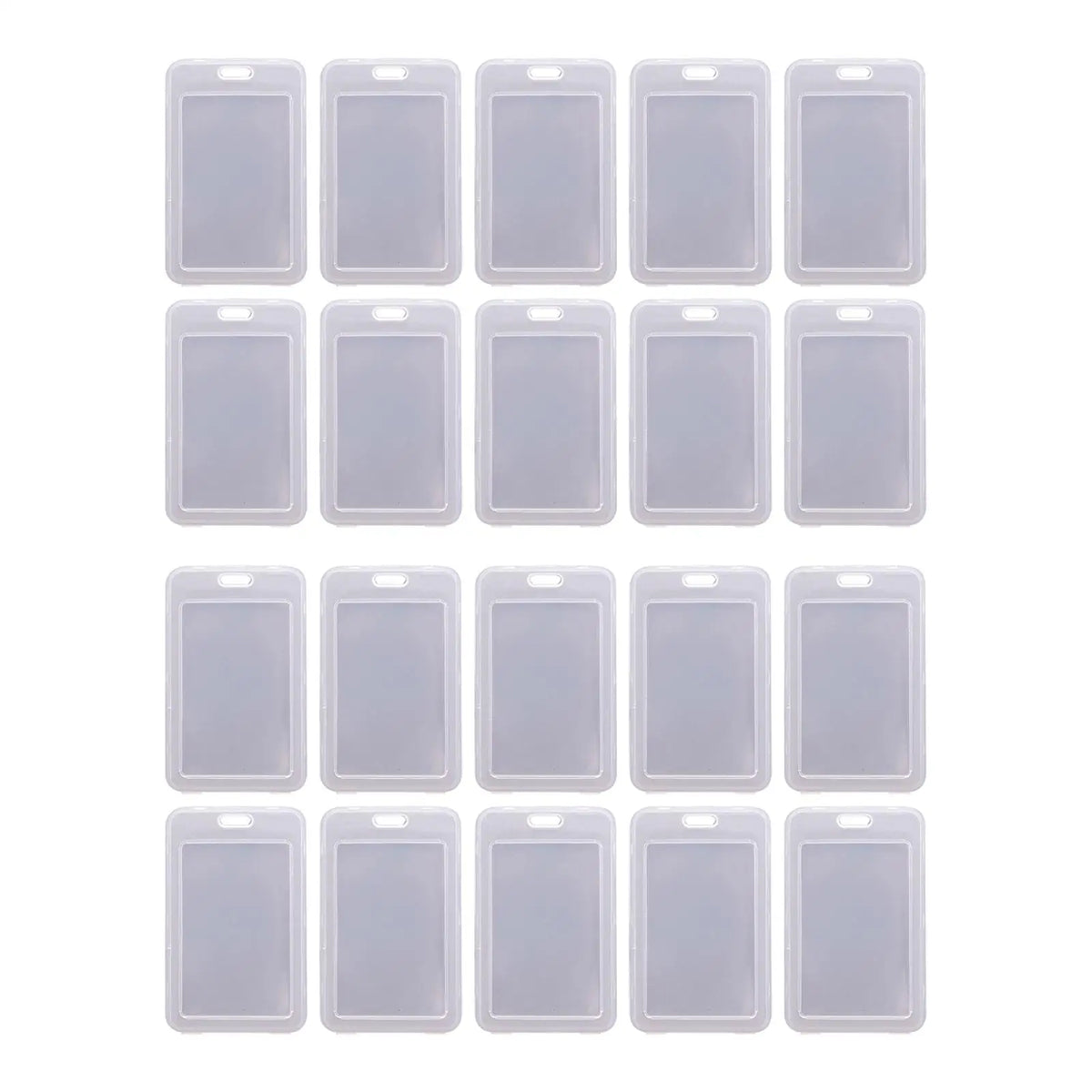 20 Clear Card Holder Cases - ID, Bus, Student Cards Protection