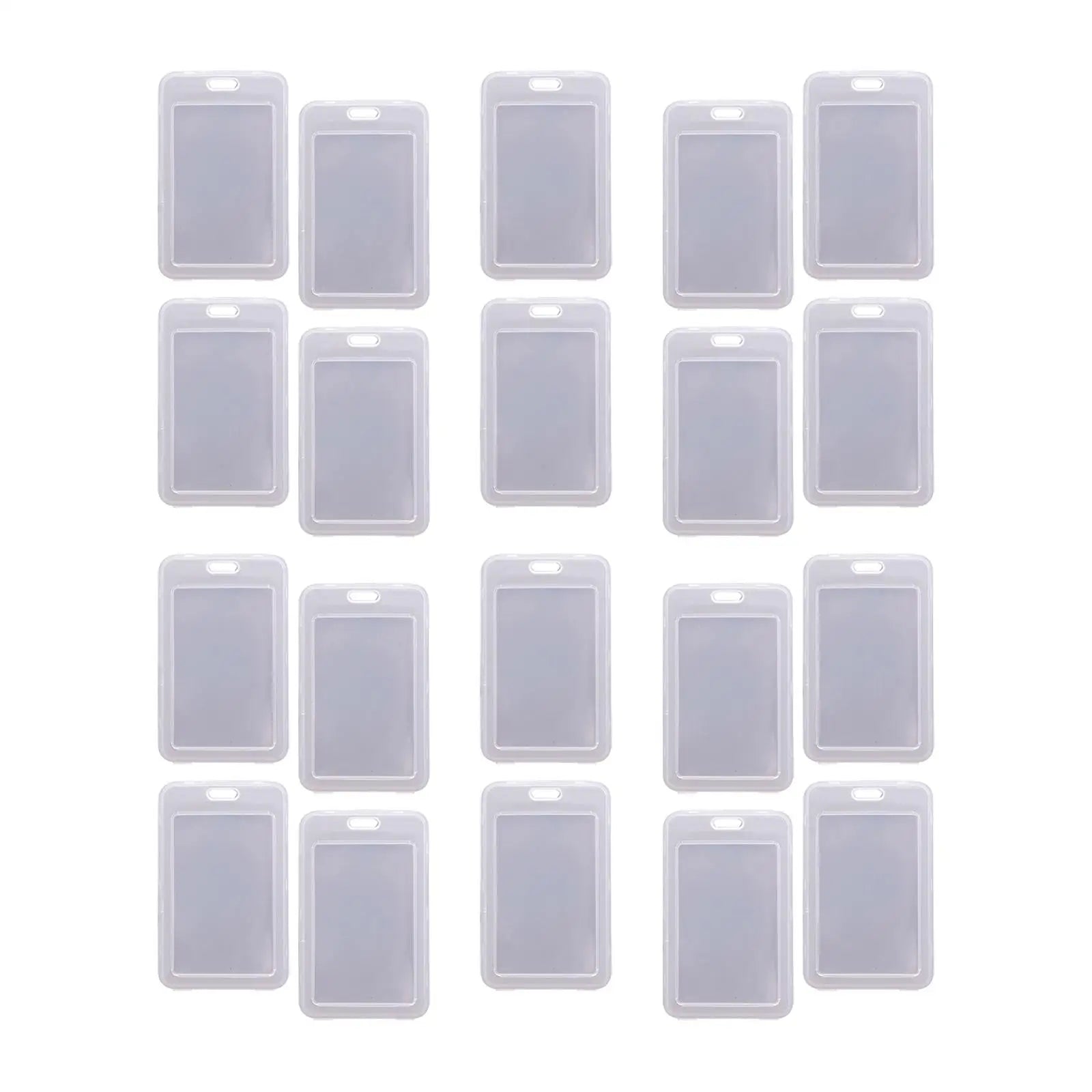 20 Clear Card Holder Cases - ID, Bus, Student Cards Protection