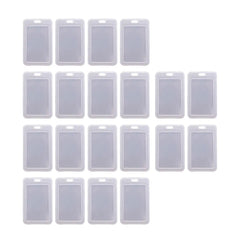 20 Clear Card Holder Cases - ID, Bus, Student Cards Protection