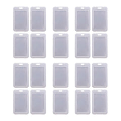 20 Clear Card Holder Cases - ID, Bus, Student Cards Protection