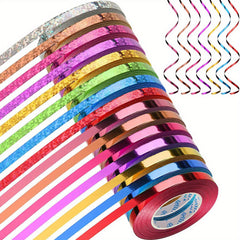 11 Yards Curling Ribbon Metallic Balloon String Roll Assorted Colors