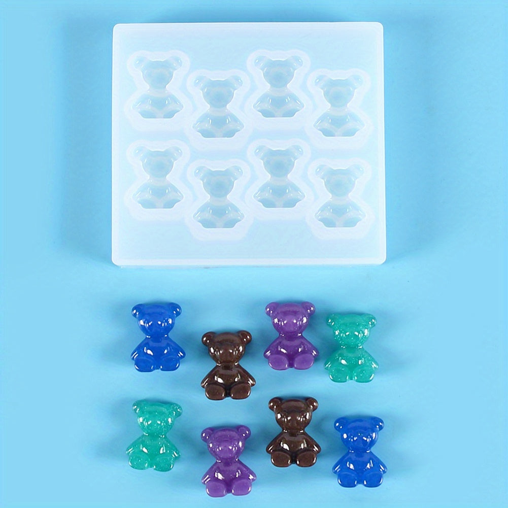 3D Bear Silicone Mold for Resin Epoxy DIY Crafts
