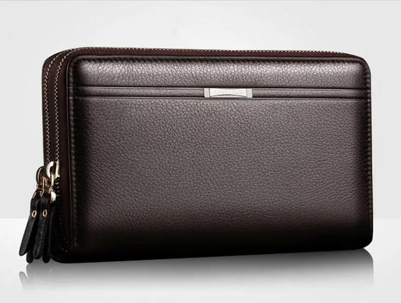 Men's Long PU Leather Wallet Clutch Purse