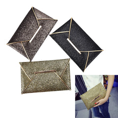 Glitter Envelope Clutch Wedding Bag for Evening Party