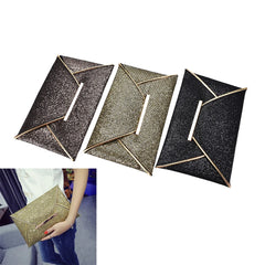 Glitter Envelope Clutch Wedding Bag for Evening Party
