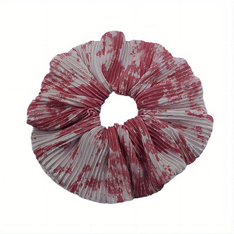 Large Tie Dye Scrunchies Hair Rope Ponytail Holder Accessories
