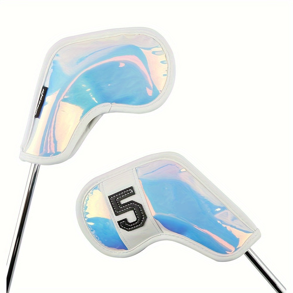 10pcs Glitter Golf Putter Head Cover Protect Club Lightweight Durable