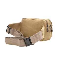 Men's Canvas Waist Bag Hip Bum Belt Pouch Sports Bag